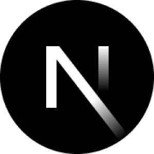the NextJs/Vercel logo